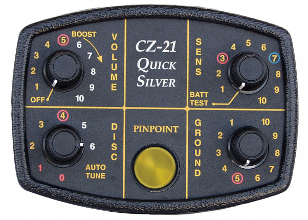 CZ-21 Quick Silver Detector with 8" coil - Click Image to Close